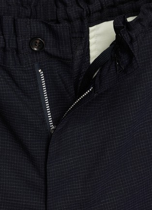  - COMME DES GARÇONS HOMME DEUX - Elasticated Drawstring Waistband Chequered Wool Pants