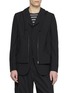 COMME DES GARÇONS HOMME DEUX Single Breasted Layered Hooded Wool Blend Blazer