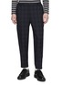 COMME DES GARÇONS HOMME DEUX Shadow Chequered Straight Leg Wool Pants