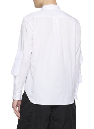 Back View - Click To Enlarge - COMME DES GARÇONS HOMME DEUX - Sleeve Pocket Cotton Shirt