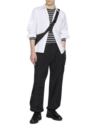 Figure View - Click To Enlarge - COMME DES GARÇONS HOMME DEUX - Sleeve Pocket Cotton Shirt