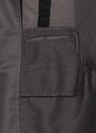  - COMME DES GARÇONS HOMME DEUX - Single Breasted Drawstring Mesh Blazer