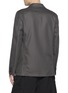 Back View - Click To Enlarge - COMME DES GARÇONS HOMME DEUX - Single Breasted Drawstring Mesh Blazer