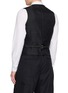 Back View - Click To Enlarge - COMME DES GARÇONS HOMME DEUX - Double Breasted Tailored Vest