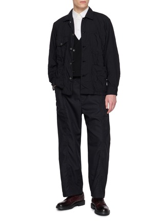 Figure View - Click To Enlarge - COMME DES GARÇONS HOMME DEUX - Double Breasted Tailored Vest