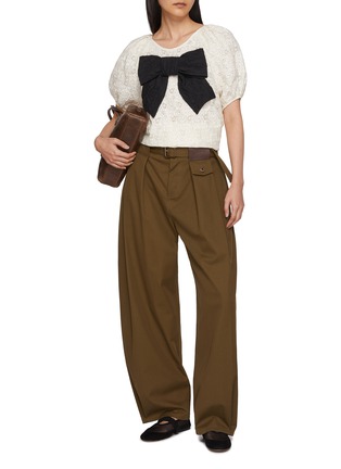 Figure View - Click To Enlarge - EPINGLER - Ribbon Appliqué Blouse