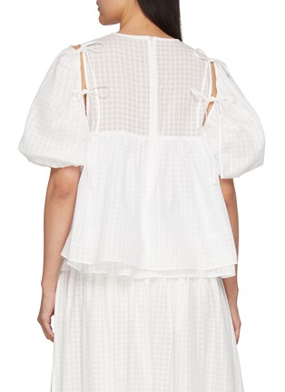 Back View - Click To Enlarge - EPINGLER - Ribbon Detail Cut Out Blouse