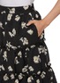  - EPINGLER - Flower Print Tiered Midi Skirt