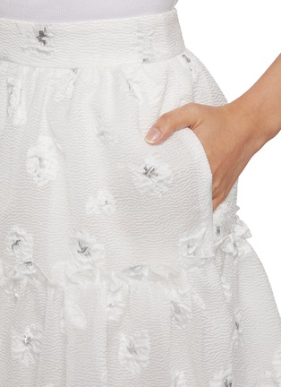  - EPINGLER - Flower Print Tiered Midi Skirt