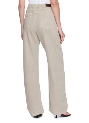 Back View - Click To Enlarge - LEMAIRE - High Rise Curved Twisted Seam Cotton Pants