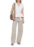 Figure View - Click To Enlarge - LEMAIRE - High Rise Curved Twisted Seam Cotton Pants