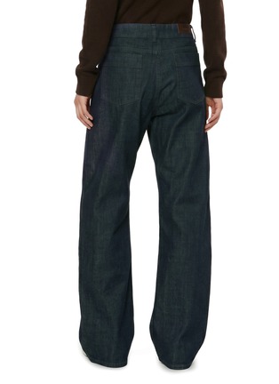 Back View - Click To Enlarge - LEMAIRE - High Waist Curved Leg Denim Jeans