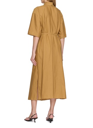 Back View - Click To Enlarge - LEMAIRE - Reversible Tie Neck Cotton Silk Tube Dress