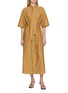 LEMAIRE Reversible Tie Neck Cotton Silk Tube Dress