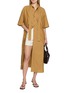 Figure View - Click To Enlarge - LEMAIRE - Reversible Tie Neck Cotton Silk Tube Dress