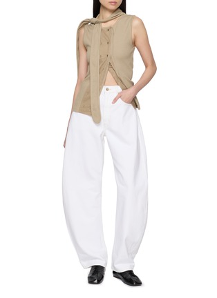 Figure View - Click To Enlarge - LEMAIRE - Sleeveless Asymmetrical Fitted Top