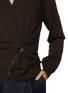  - LEMAIRE - Twisted Side Button V-Neck Sweater