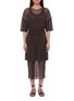 Main View - Click To Enlarge - LEMAIRE - Double Layer Sheer Draped Mesh Dress