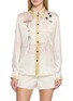 Main View - Click To Enlarge - LEMAIRE - Pointed Collar Landscape Print Silk Shirt