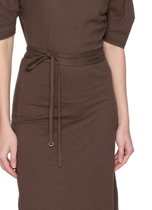  - LEMAIRE - Off Shoulder Cotton Linen Dress