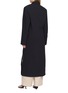 Back View - Click To Enlarge - LEMAIRE - Wrap Over Draped Wool Crepe Coat