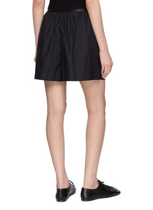 Back View - Click To Enlarge - LEMAIRE - Elasticated Contrast Waistband Cotton Silk Boxer Shorts