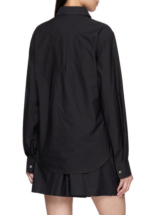 Back View - Click To Enlarge - LEMAIRE - Point Collar Cotton Silk Shirt
