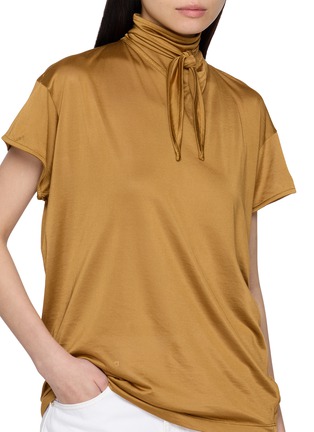  - LEMAIRE - Short Sleeve Foulard Collar Top