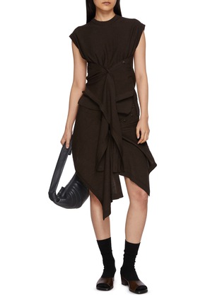 Figure View - Click To Enlarge - LEMAIRE - Buttoned Panel Knit Skirt