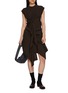 Figure View - Click To Enlarge - LEMAIRE - Buttoned Panel Knit Skirt
