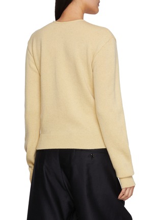 Back View - Click To Enlarge - LEMAIRE - Reversible Button Front Cashmere Wool Knit Sweater