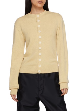 Main View - Click To Enlarge - LEMAIRE - Reversible Button Front Cashmere Wool Knit Sweater
