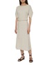 Figure View - Click To Enlarge - LEMAIRE - Off Shoulder Draped Waist Dress