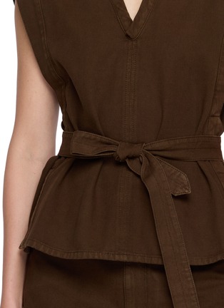  - LEMAIRE - Chasuble Belted V-neck Denim Top