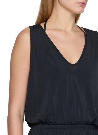  - LEMAIRE - Double Layer Draped V-Neck Dress