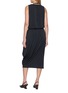 Back View - Click To Enlarge - LEMAIRE - Double Layer Draped V-Neck Dress