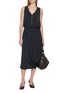 Figure View - Click To Enlarge - LEMAIRE - Double Layer Draped V-Neck Dress