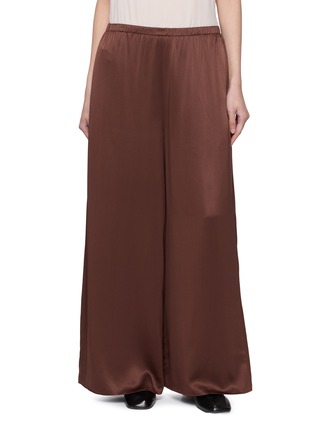 Main View - Click To Enlarge - RUOHAN - Elasticated Waist Silk Lounge Pants