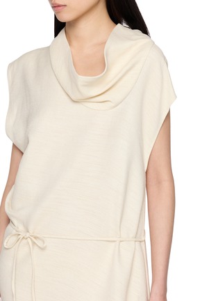  - RUOHAN - Cielo Draped Neck Maxi Dress