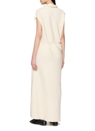 Back View - Click To Enlarge - RUOHAN - Cielo Draped Neck Maxi Dress