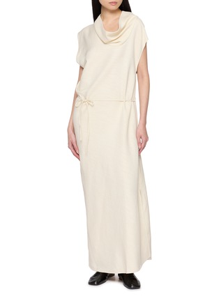 Figure View - Click To Enlarge - RUOHAN - Cielo Draped Neck Maxi Dress