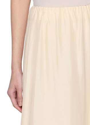  - RUOHAN - Auvra Elasticated Waist Silk Maxi Skirt