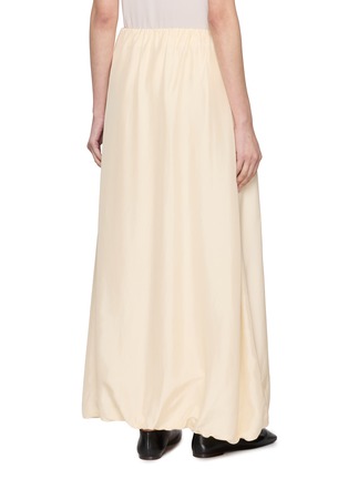 Back View - Click To Enlarge - RUOHAN - Auvra Elasticated Waist Silk Maxi Skirt