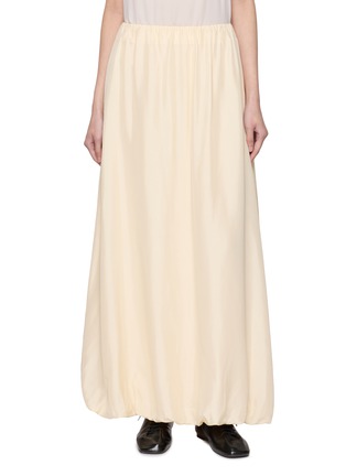 Main View - Click To Enlarge - RUOHAN - Auvra Elasticated Waist Silk Maxi Skirt