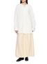 Figure View - Click To Enlarge - RUOHAN - Auvra Elasticated Waist Silk Maxi Skirt