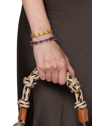 Figure View - Click To Enlarge - GUANABANA - Embroidered Bracelet