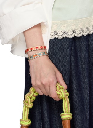 Figure View - Click To Enlarge - GUANABANA - Embroidered Bracelet
