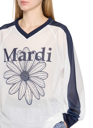  - MARDI MERCREDI - Flower Graphic Mesh Top