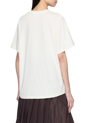 Back View - Click To Enlarge - MARDI MERCREDI - Flower Graphic Cotton T-Shirt