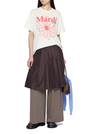 Figure View - Click To Enlarge - MARDI MERCREDI - Flower Graphic Cotton T-Shirt